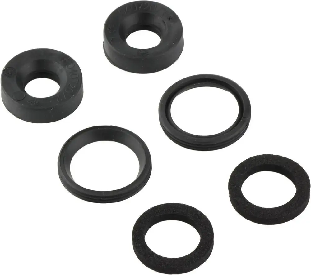 BOSCH Dichtungsset aus mehreren Gummidichtungen in verschiedenen Formen und Größen, geeignet für den Einsatz in Siphons und Sicherheitsventilen.